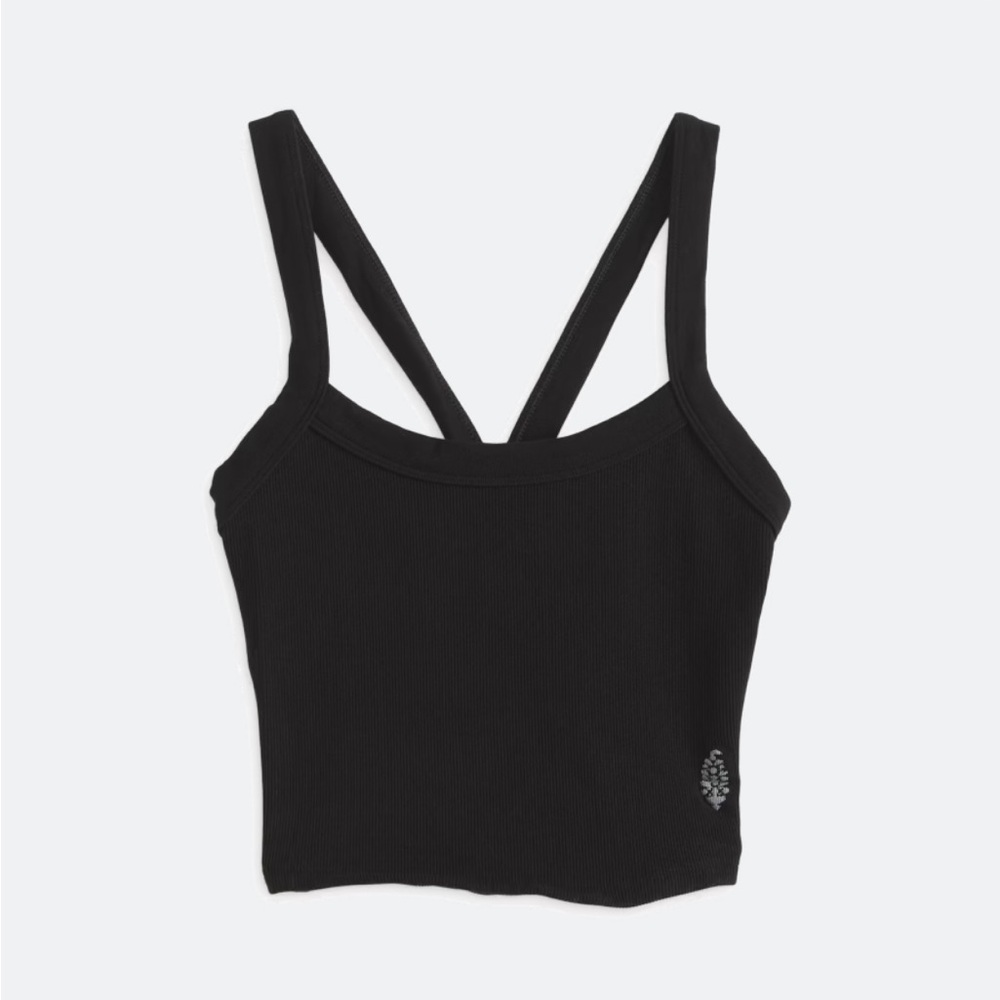 FP Movement by Free People Black Crop Top